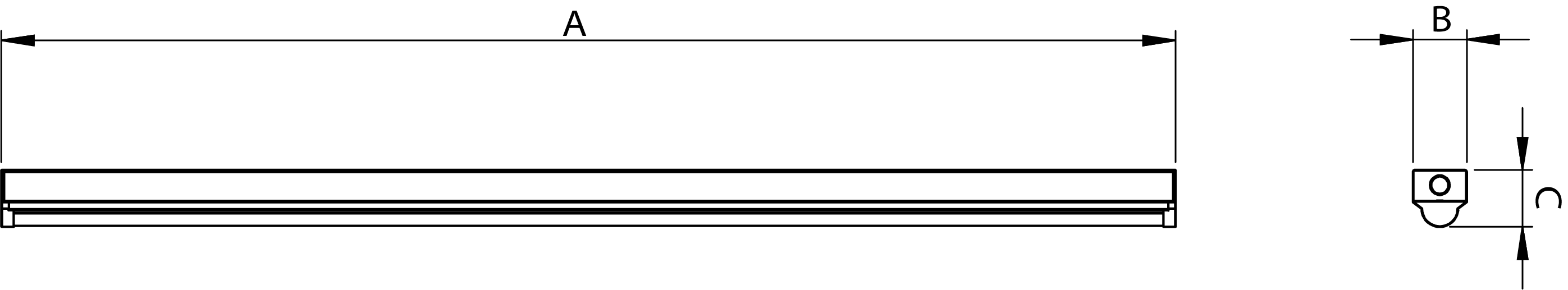 X1 BATTEN Line Drawing