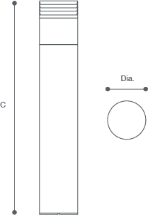 BOLLARD Line Drawing