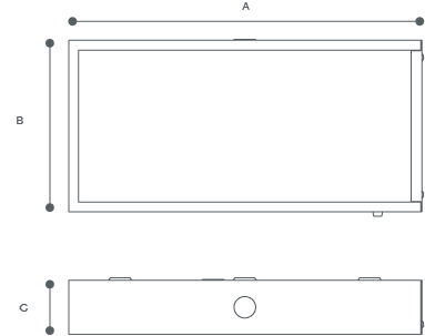EXITBOX ST Line Drawing