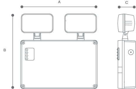 TWINSPOT ST Line Drawing