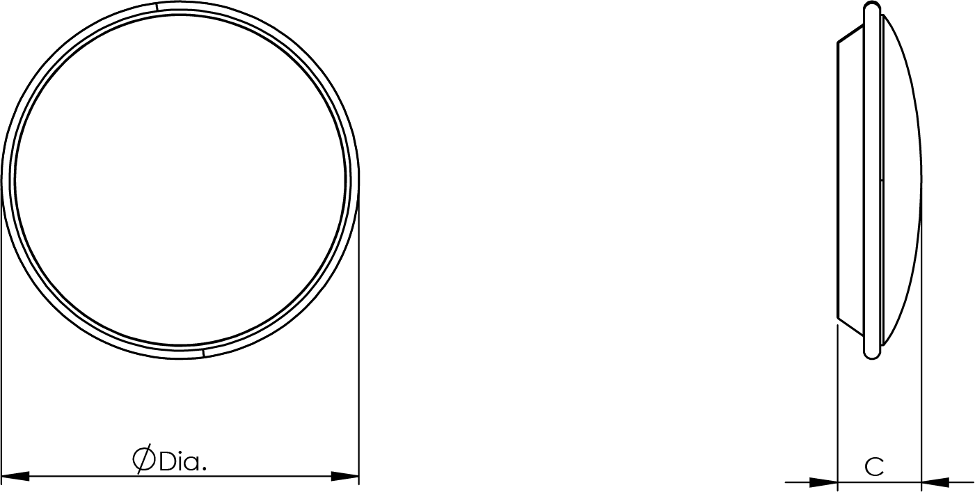 X1 BULKHEAD L Line Drawing