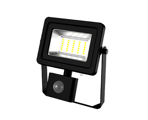 xcite floodlight cc 10w black pir